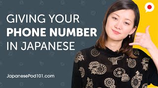 Learn & Practice Japanese -  Giving Your Phone Number | Can Do #4