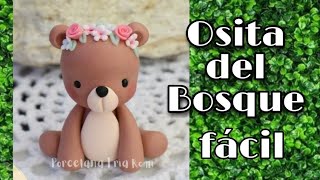 Animalitos del bosque fácil oso 3 porcelana fria