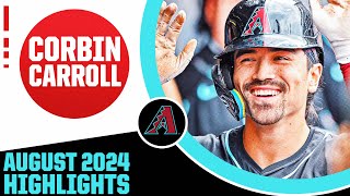 Corbin Carroll August 2024 highlights (NL Player of the Month)