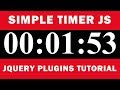 Simple Timer JS Tutorial | JQuery Plugins Tutorial | Tutorial for Beginners
