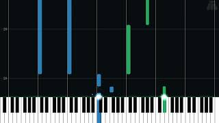 Title Theme - Metroid Prime - Easy Piano Tutorial