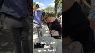 Tourist Scam Paris...Three cups one ball game.. Albanian Mafia... Avoid