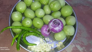 कच्चे हरे टमाटर की सब्जी ऐसे बनाएंगे तो सभी की फेवरेट हो जाएगी //Raw ( green) tomato ki sabji..