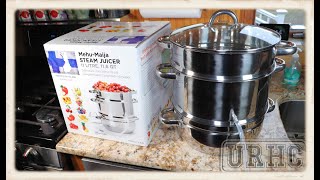 Using A LEHMANS MEHU-MAIJA 11 Qt Steam Juicer To Juice Grapes