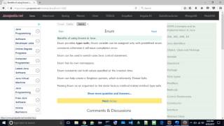Benefits of using Enums in Java. | javapedia.net