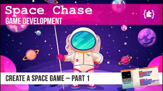 MakeCode Arcade - Lesson 2 - Create a space themed game with a main player and enemies [Part 1/2]