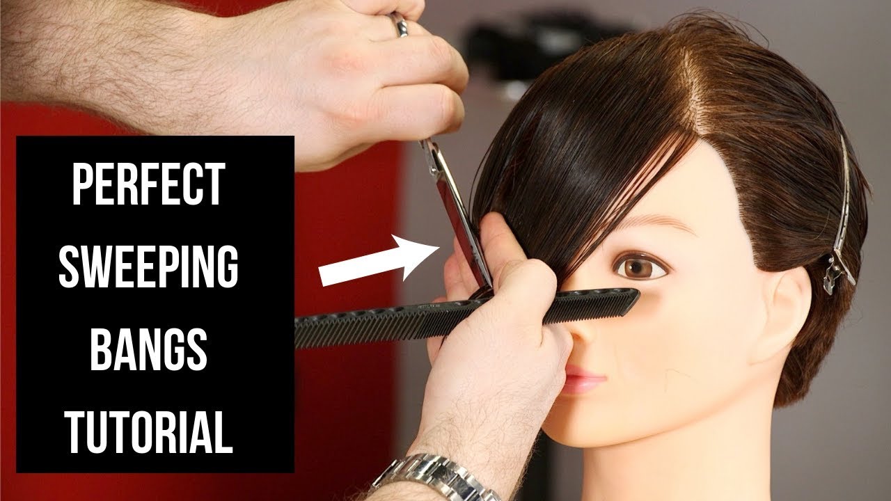 Perfect Sweeping Bangs Tutorial Thesalonguy Youtube