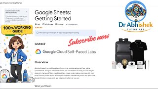 Google Sheets: Getting Started jANUARY 2026 | #GSP469 #qwiklabsarcade2026