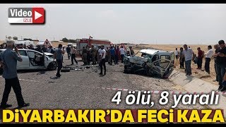 Diyarbakır’da Katliam Gibi Kaza: 4 Ölü, 4’ü Ağır 8 Yaralı