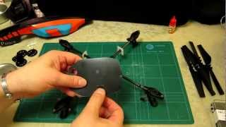 Parrot AR Drone - Central Cross - Unboxing - What is in the bag - Part Number PF070036