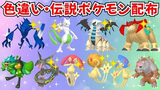 【ポケモンSV】色違いポケモン 伝説ポケモン配布  色ミュウツー 色ネクロズマ 色ギラティナ 色アグノム 色テラキオン 色レックウザなど #ライブ配信 #ポケモンsv #初見歓迎