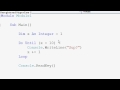 Visual Basic Tutorials P6 - Looping