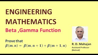Beta , Gamma Function Example 3 I Engineering Mathematics