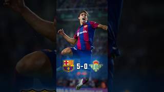 Barcelona vs Real Betis (5-0) Highlight & Goal | Laliga 2023/24 #shorts #footballshorts