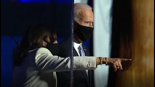 BIDEN-HARRIS:  Vice President Elect Kamala Harris introduces running mate Joe Biden To Cheering Crow