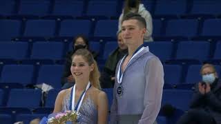 Pairs Medal Ceremony Finlandia Trophy 2021