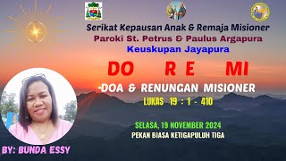 DOREMI Edisi Selasa 19 November 2024 Bersama Bunda Essy