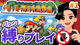 胸熱ペーパマリオRPGを縛りプレイで攻略【バッジ縛り】#1