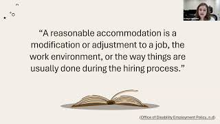 Connect & Communicate: Disability Accommodations in Academic Libraries