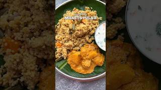 Healthy Millets Pulao😋 #youtubeshorts #indiancuisinetelugu #cooking #viral #ytshorts #milletspulao