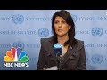 United Nations Ambassador Nikki Haley Quotes Messages From Iranian Protesters | NBC News