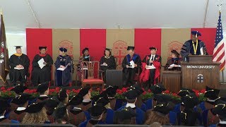 Brown University Graduate School Doctoral Ceremony