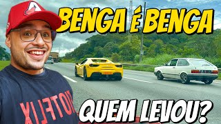 Gol Quadrado Turbo vs Ferrari - Quem Ganhou?