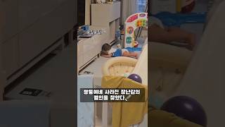 11개월 쌍둥이 | 쌍둥이네 장난감이 사라졌던이유🪅 #shorts #육아브이로그 #보배둥이