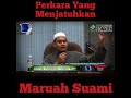 Jatuhkan maruah suami? - Ustaz Fawwas Mat Jan