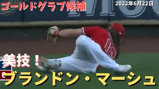 【MLB】美技！ゴールドグラブ候補！／ブランドン・マーシュ【エンゼルス】【コメ付き】