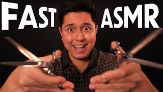 ASMR | The FASTEST Haircut \u0026 Shave You've EVER seen!