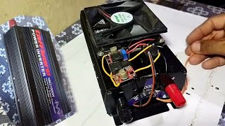 bongkar dan modif kipas pendingin inverter taffware dua kecepatan !! upgrade fan inveter