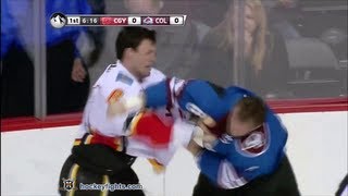 Cory Sarich vs Jan Hejda Apr 8, 2013