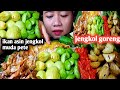 IKAN ASIN LALAPAN JENGKOL MUDA ‼️ SAMBEL JENGKOL GORENG PETE LEUNCA TIMUN BUNCIS @sugiarti2293