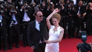 Celebrities walk Cannes red carpet on awards night