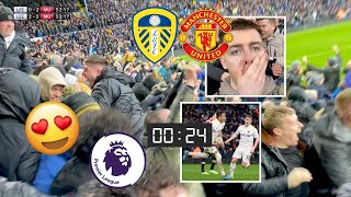 Fan Cam: 2 GOALS IN 24 SECONDS vs MAN UNITED!😍 | Leeds United 2-4 Man United | Premier League 21/22
