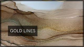 How to Create Lines With Alcohol Ink Paintings