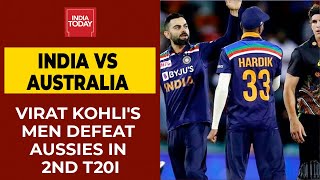 2nd T20I: Shikhar Dhawan, Virat Kohli & Hardik Pandya Fire India To 2-0 Series Lead Vs Australia