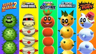 Evolution of Pokey in Super Mario Games (1988-2021)