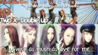 Two X - Double Up {Eng Sub + Romanization + Hangul}HD