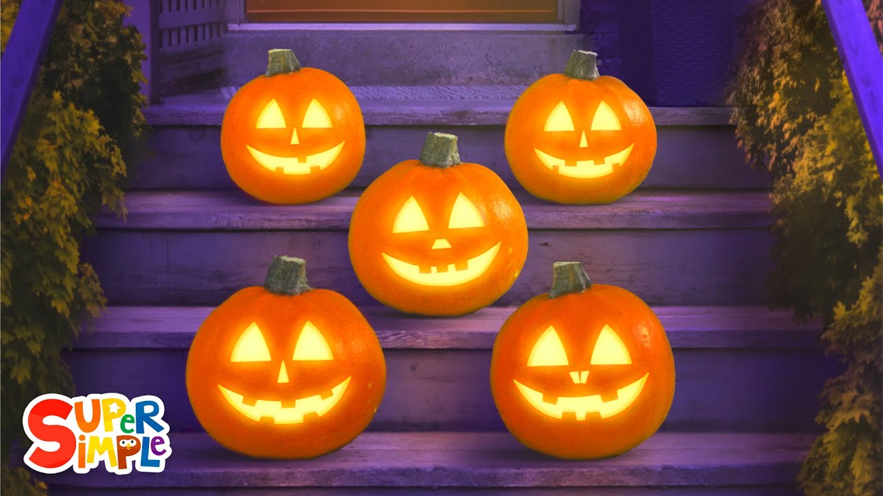 Five Little Pumpkins Halloween Song Explore Emotions Super Simple