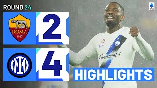ROMA-INTER 2-4 | HIGHLIGHTS | An absolute classic at the Olimpico! | Serie A 2023/24