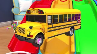 Learn Colors with Slide and Cars | Colors for Kids