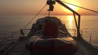 The musical sound of an old classic ships engine, MAK MV 423 on Motor Ship Princess Duda, 1962