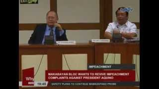 Makabayan Bloc wants to revive impeachment complaints against President Aquino