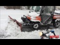 kubota rtv 900 snow plowing with western impact utv v plow