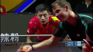 Zhang Jike vs Jonathan Groth [ Asia Europe All Stars Challenge 2018 ]