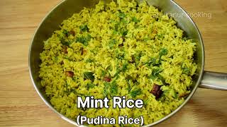 Mint Rice - Easy and Tasty breakfast or lunch Recipe | Pudina Rice | Lunch box Idea