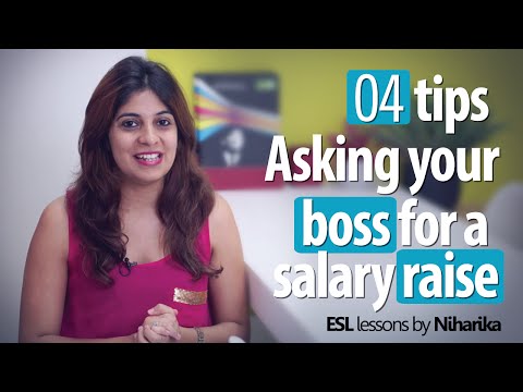 Learn 4 tips – Asking your boss for a salary raise (Business English lessons) Learn 4 tips – Asking your boss for a salary raise (Business English lessons)