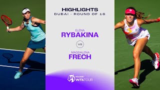 Elena Rybakina vs. Magdalena Frech | 2024 Dubai Round of 16 | WTA Match Highlights